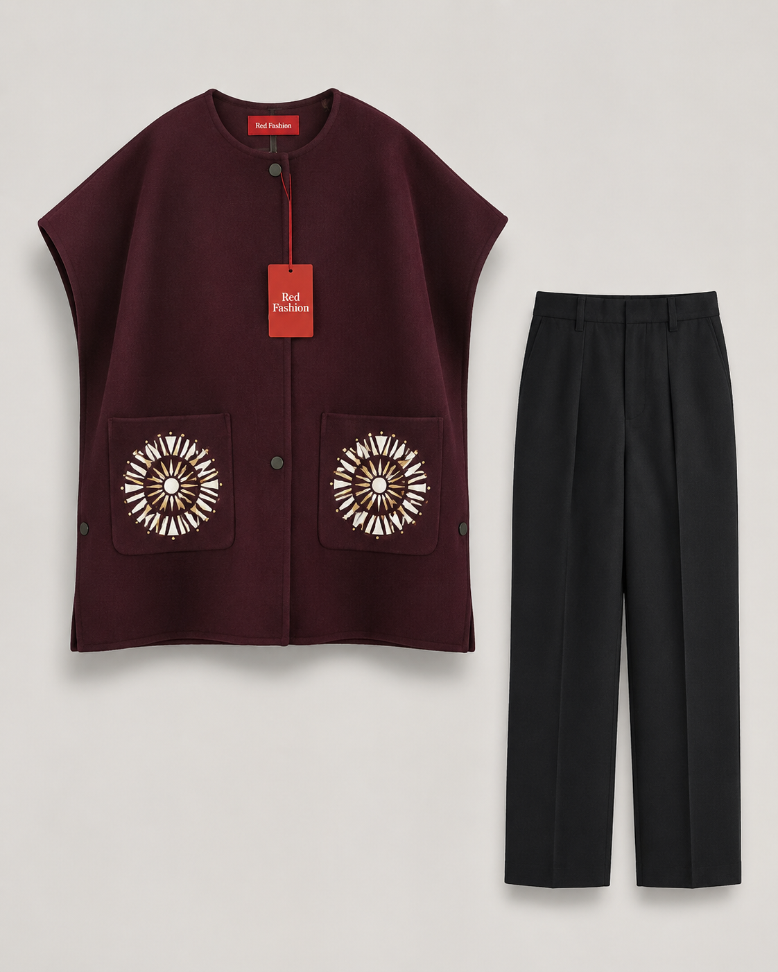 Red Fashion fresh native evening outfit